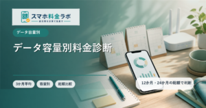 データ容量別スマホ料金診断｜3GB・20GB・30GB・大容量を12か月総額で比較